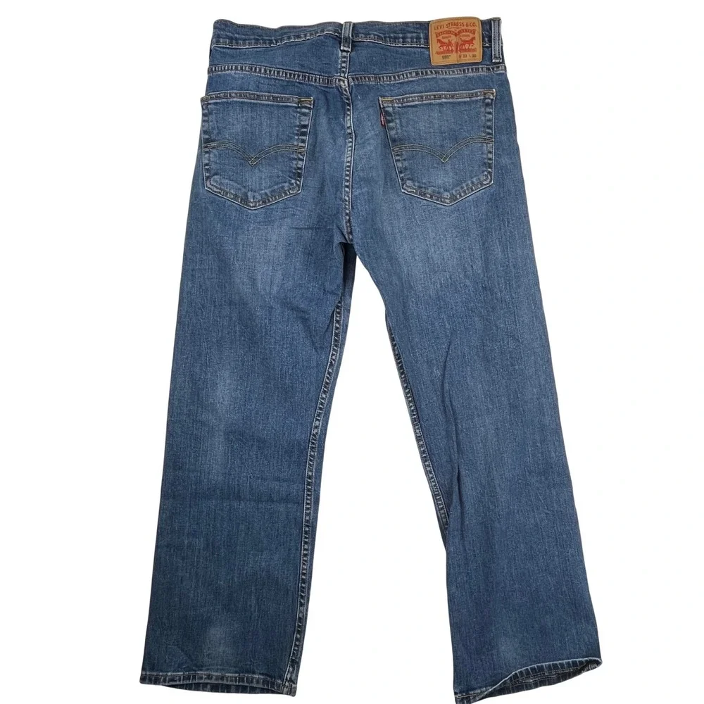 Levis 569 Loose Straight Fit Mens Jeans Blue Denim 33x30 Medium Wash